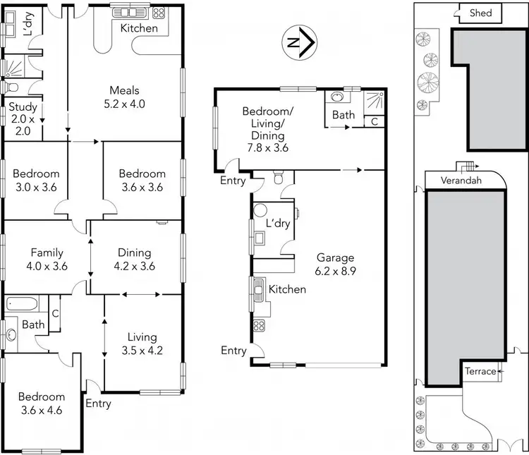 Floorplan of Homely house listing, 27 Compton Street, Reservoir VIC 3073