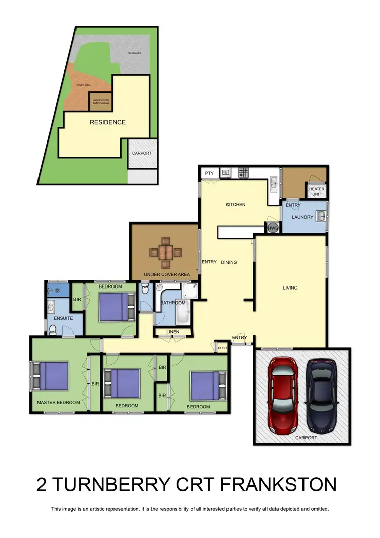 Floorplan of Homely house listing, 2 Turnberry Court, Frankston VIC 3199