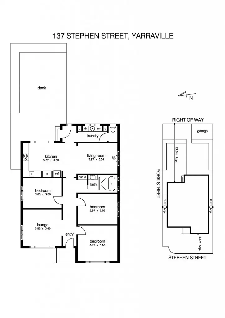 Floorplan of Homely house listing, 137 Stephen Street, Yarraville VIC 3013