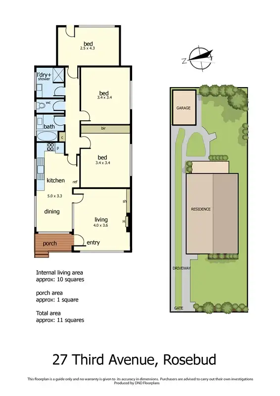Floorplan of Homely house listing, 27 Third Avenue, Rosebud VIC 3939