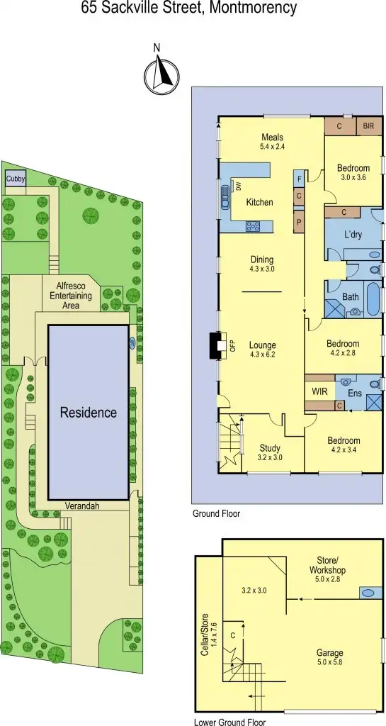 Floorplan of Homely house listing, 65 Sackville Street, Montmorency VIC 3094