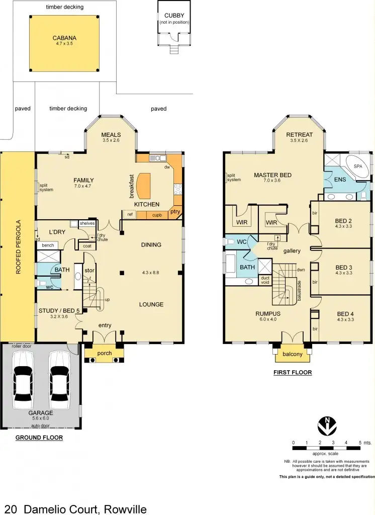 Floorplan of Homely house listing, 20 Damelio Court, Rowville VIC 3178
