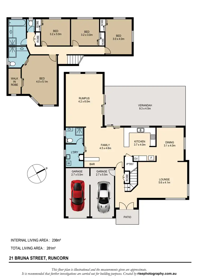 Floorplan of Homely house listing, 21 Bruna Street, Runcorn QLD 4113