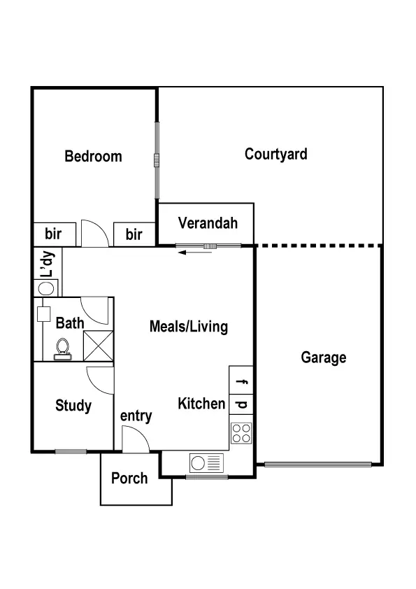 Floorplan of Homely unit listing, 2/20 Jinghi Road, Reservoir VIC 3073