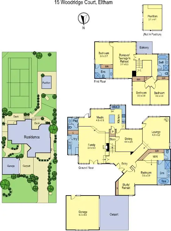 Floorplan of Homely house listing, 15 Woodridge Court, Eltham VIC 3095