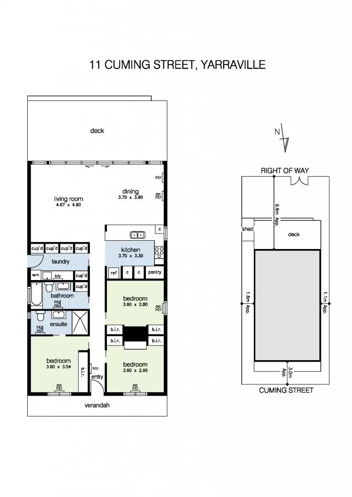 Floorplan of Homely house listing, 11 Cuming Street, Yarraville VIC 3013