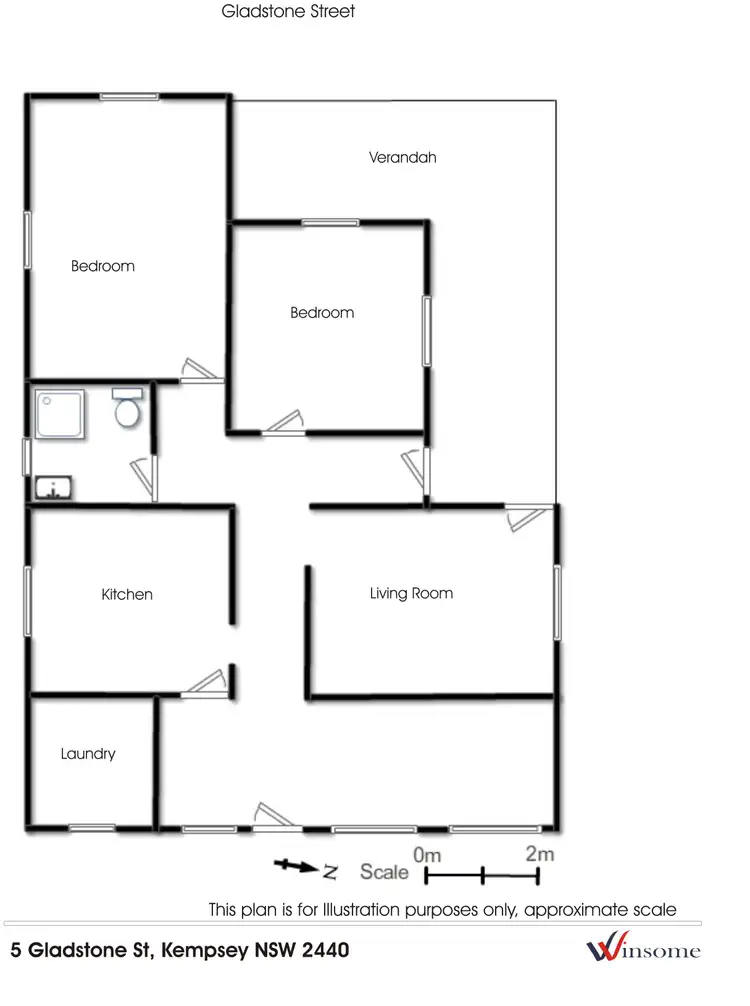Floorplan of Homely house listing, 5 Gladstone St, Kempsey NSW 2440