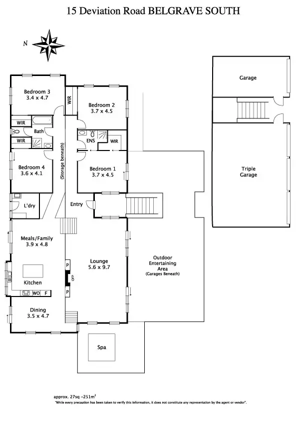 Floorplan of Homely house listing, 15 Deviation Road, Belgrave South VIC 3160