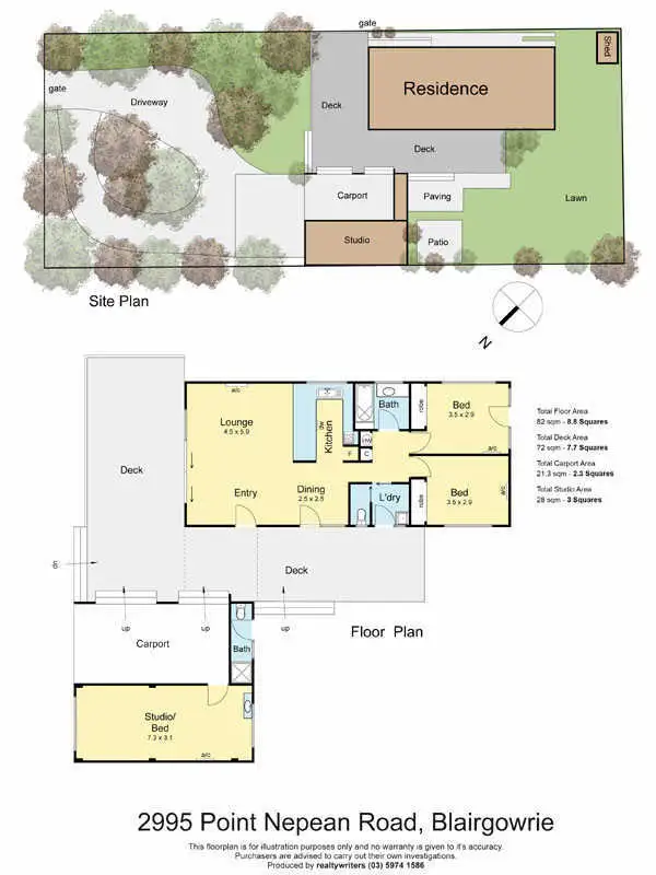 Floorplan of Homely house listing, 2995 Point Nepean Road, Blairgowrie VIC 3942