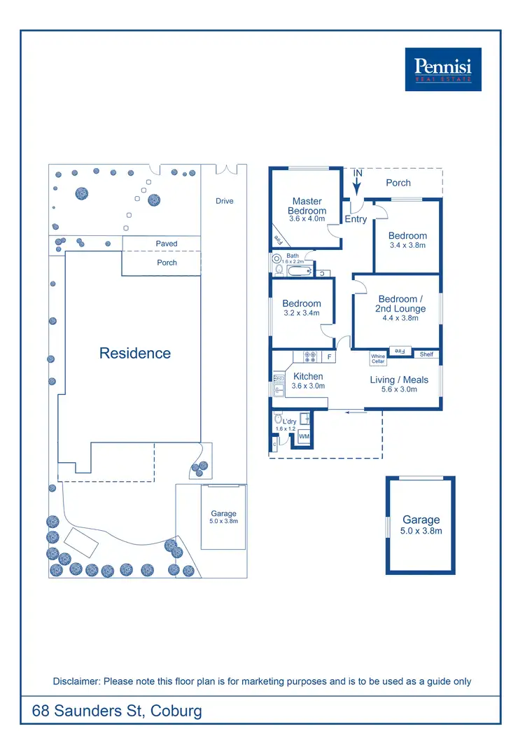 Floorplan of Homely house listing, 68 Saunders Street, Coburg VIC 3058