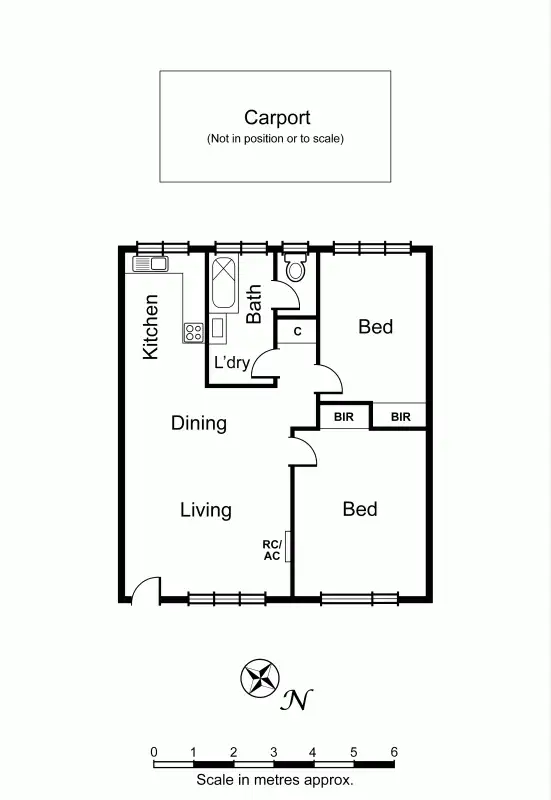Floorplan of Homely apartment listing, 6/5 Peak Street, Malvern East VIC 3145