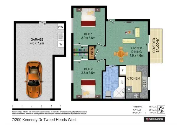 Floorplan of Homely unit listing, 7/200 Kennedy Drive, Tweed Heads West NSW 2485