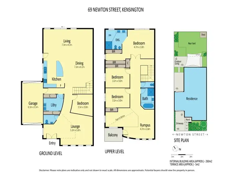 Floorplan of Homely house listing, 69 Newton Street, Kensington VIC 3031