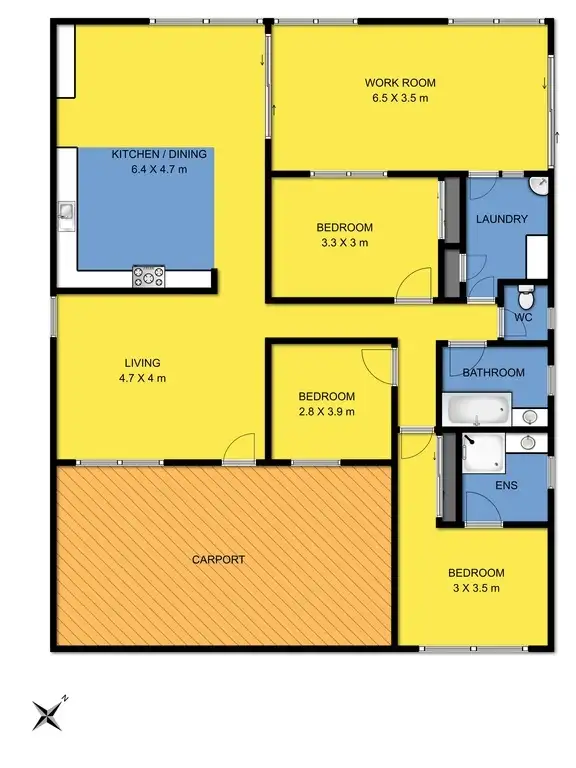 Floorplan of Homely rural property listing, 425 Eurack Road, Eurack VIC 3251