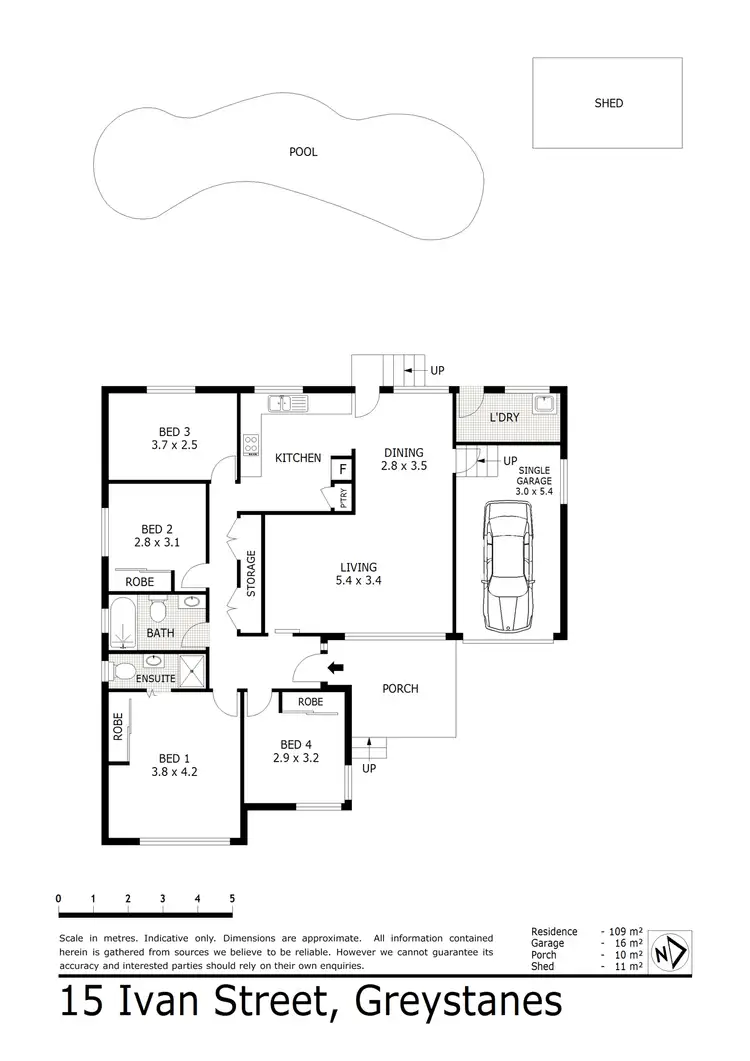 Floorplan of Homely house listing, 15 Ivan Street, Greystanes NSW 2145