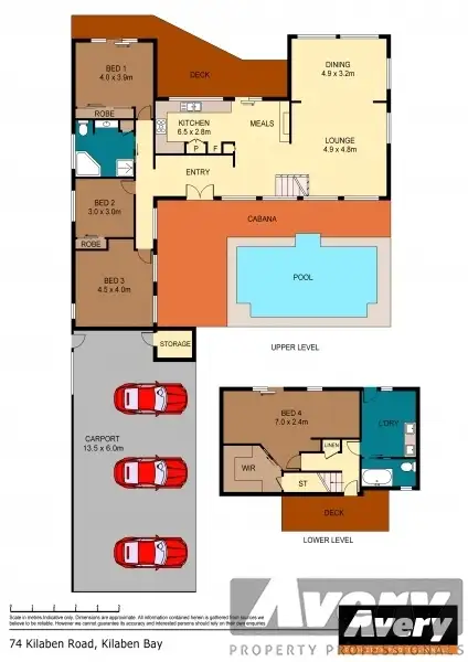 Floorplan of Homely house listing, 74 Kilaben Road, Kilaben Bay NSW 2283