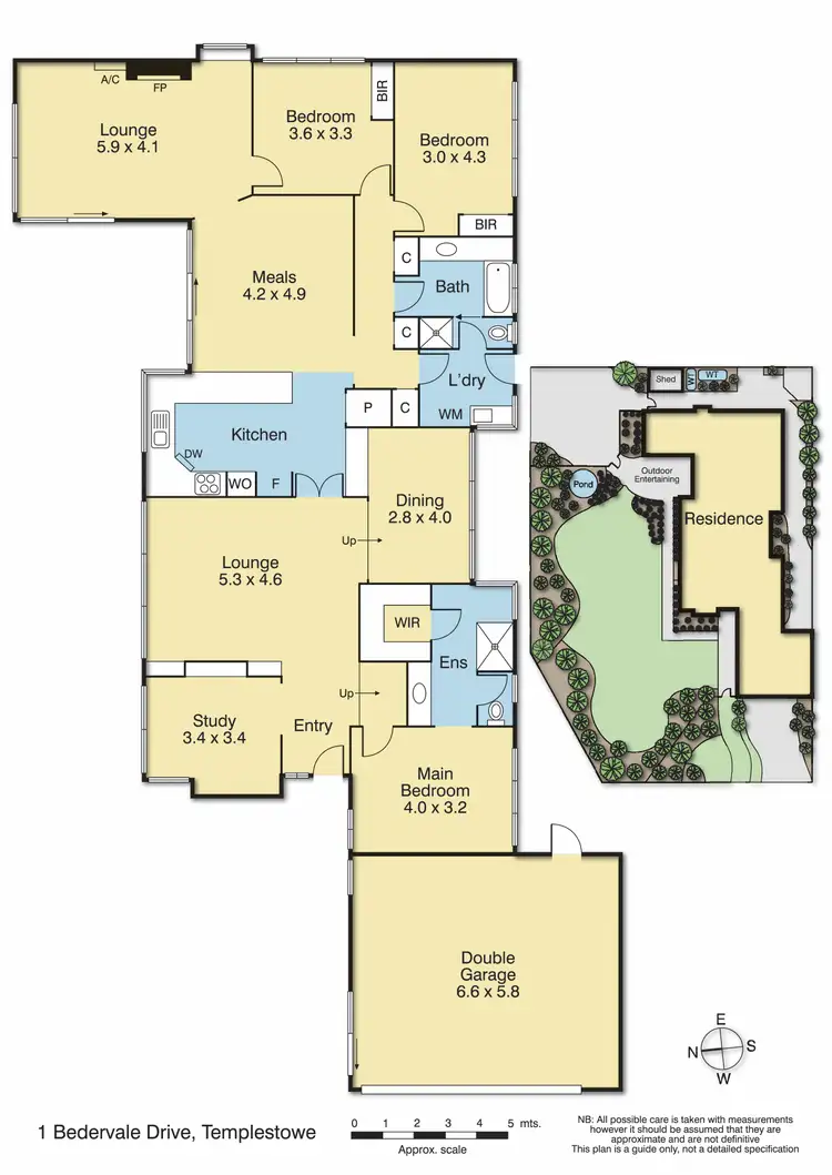 Floorplan of Homely house listing, 1 Bedervale Drive, Templestowe VIC 3106
