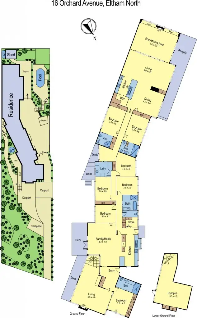 Floorplan of Homely house listing, 16 Orchard Ave, Eltham North VIC 3095