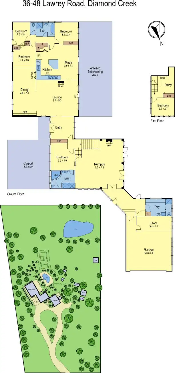 Floorplan of Homely house listing, 38-46 Lawrey Road, Diamond Creek VIC 3089