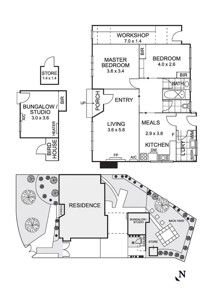 Floorplan of Homely house listing, 6 Normanby Court, Heidelberg West VIC 3081