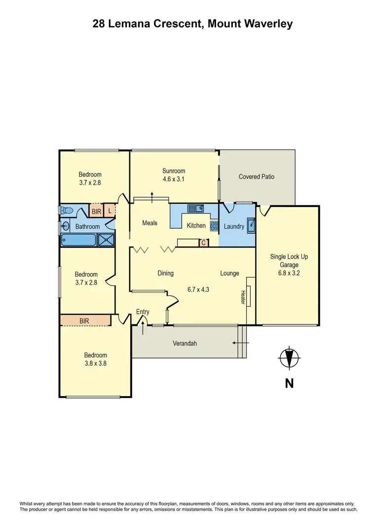 Floorplan of Homely house listing, 28 Lemana Crescent, Mount Waverley VIC 3149