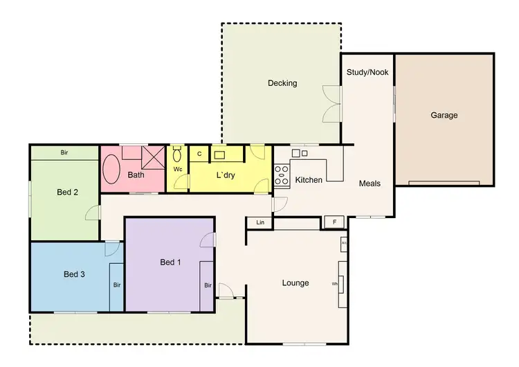 Floorplan of Homely house listing, 1 Freeman Street, Wendouree VIC 3355