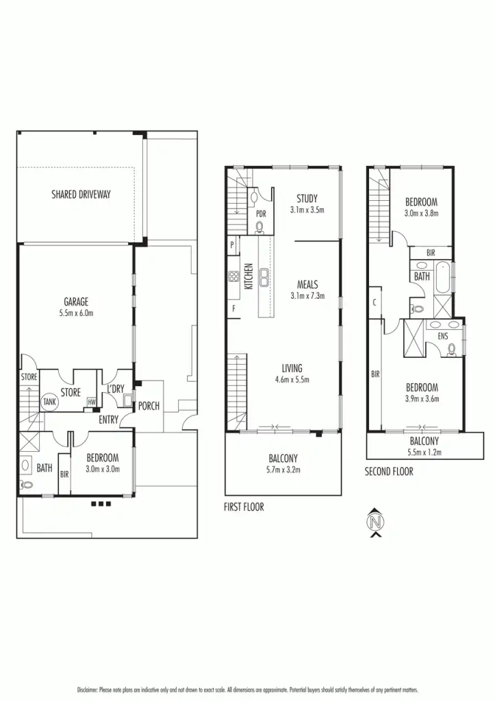 Floorplan of Homely townhouse listing, 25 Sargood Street, Altona VIC 3018
