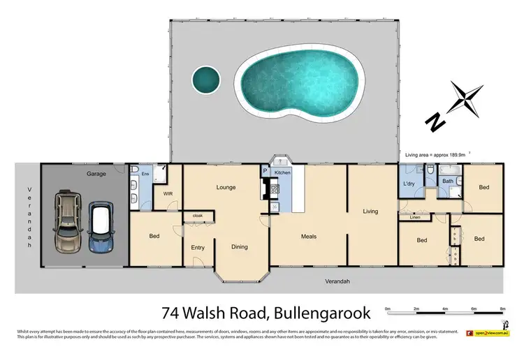 Floorplan of Homely house listing, 74 Walsh Road, Bullengarook VIC 3437