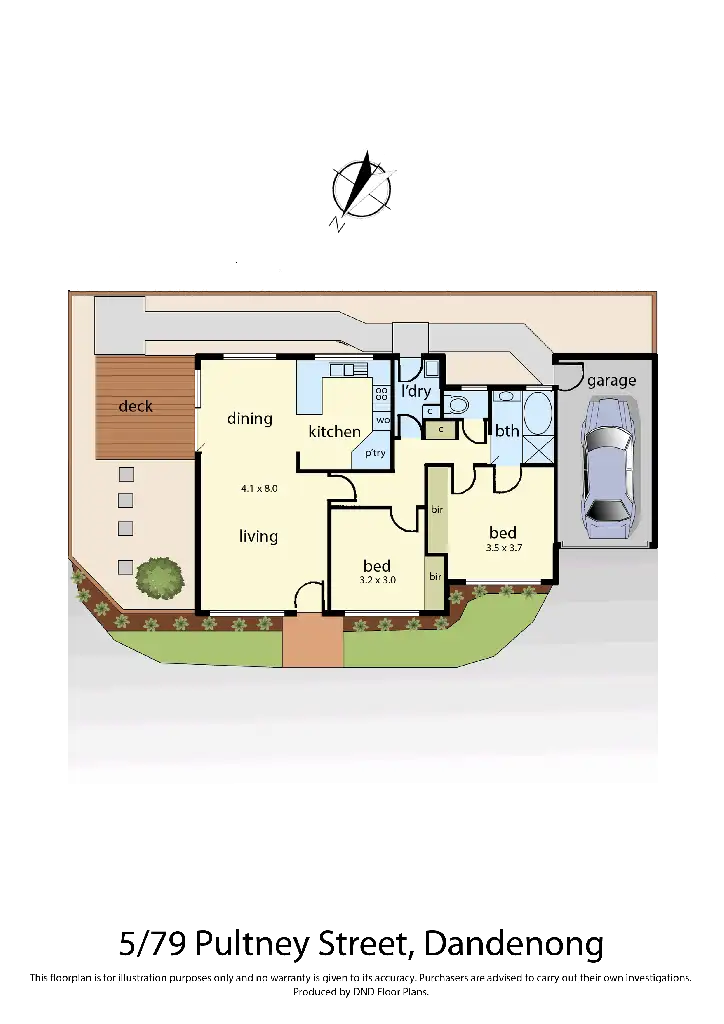 Floorplan of Homely unit listing, 5/79 Pultney Street, Dandenong VIC 3175