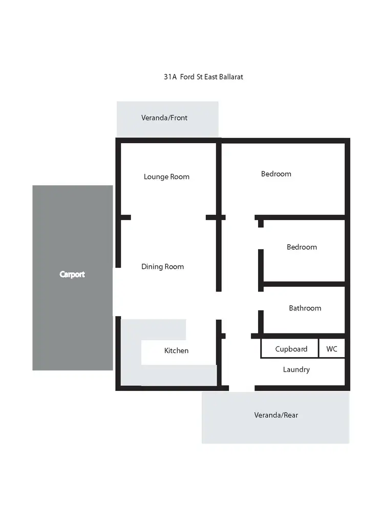 Floorplan of Homely house listing, 31A Ford Street, Ballarat East VIC 3350