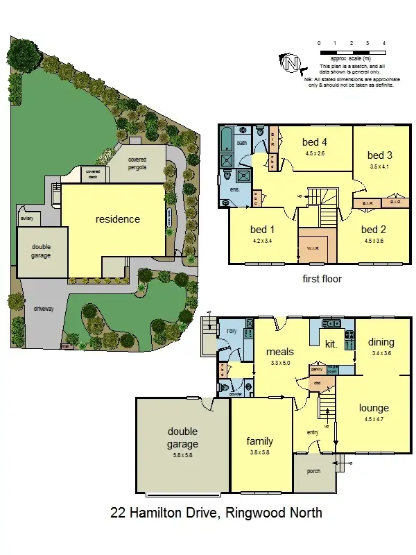 Floorplan of Homely house listing, 22 Hamilton Drive, Ringwood North VIC 3134