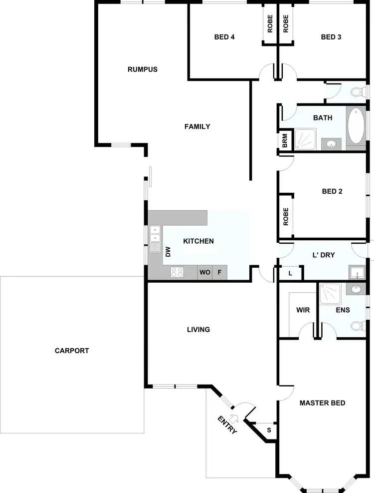 Floorplan of Homely house listing, 36 Windsor Gardens, Caroline Springs VIC 3023
