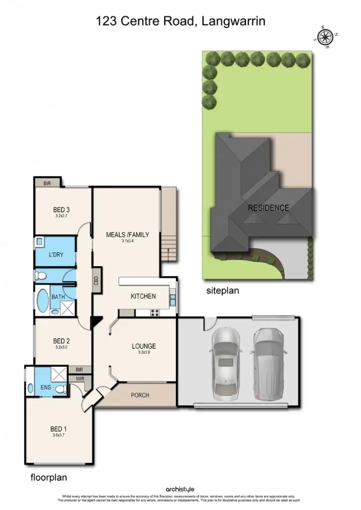 Floorplan of Homely house listing, 123 Centre Road, Langwarrin VIC 3910