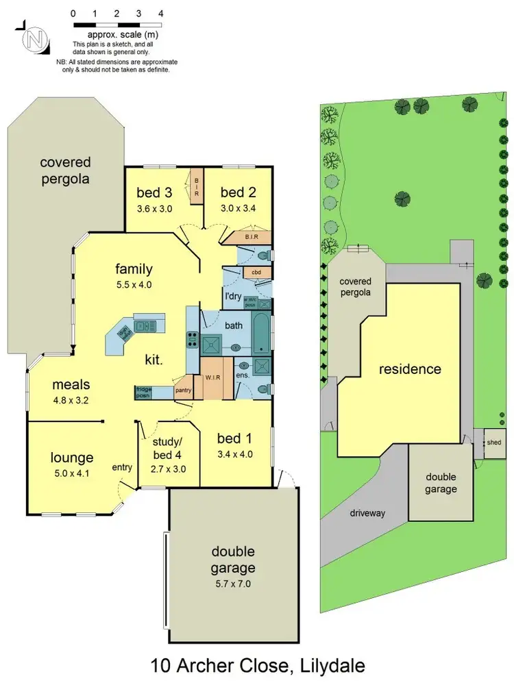 Floorplan of Homely house listing, 10 Archer Close, Lilydale VIC 3140