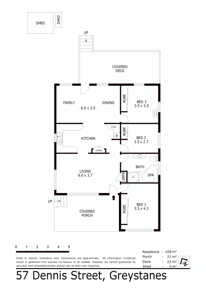 Floorplan of Homely house listing, 57 Dennis Street, Greystanes NSW 2145