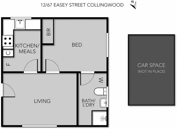 Floorplan of Homely unit listing, 12/67 Easey Street, Collingwood VIC 3066
