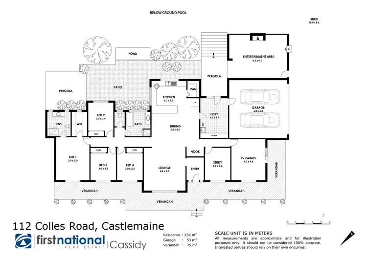 Floorplan of Homely house listing, 112 Colles Road, Castlemaine VIC 3450