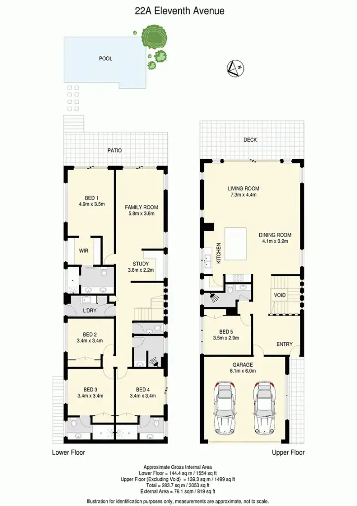 Floorplan of Homely house listing, 22a Eleventh Avenue, St Lucia QLD 4067