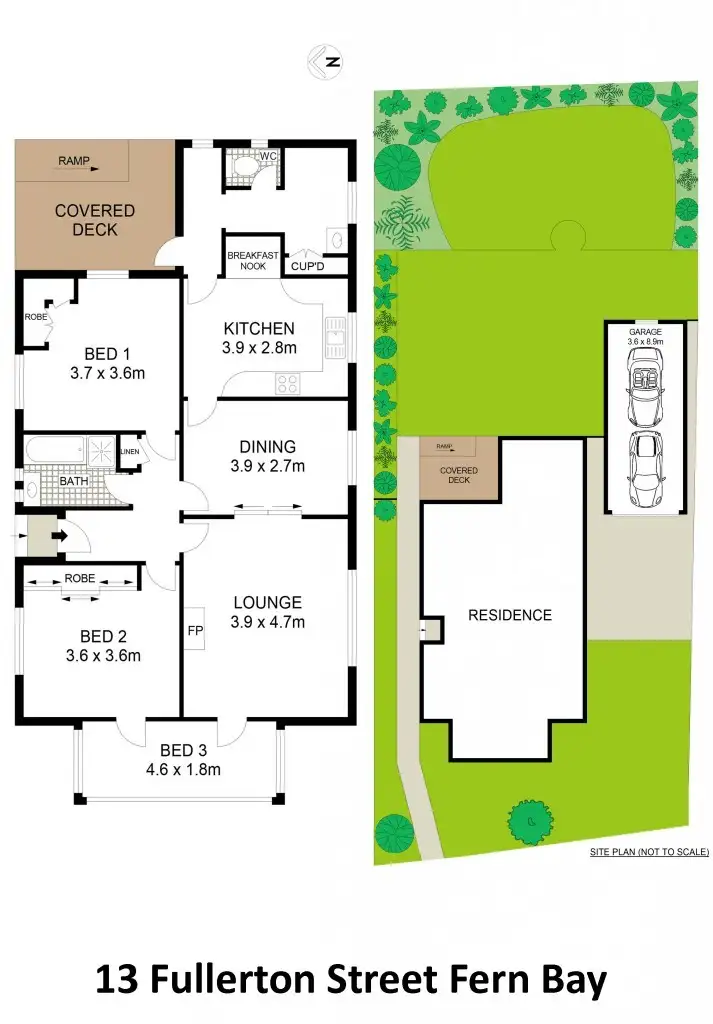 Floorplan of Homely house listing, 13 Fullerton Street, Fern Bay NSW 2295
