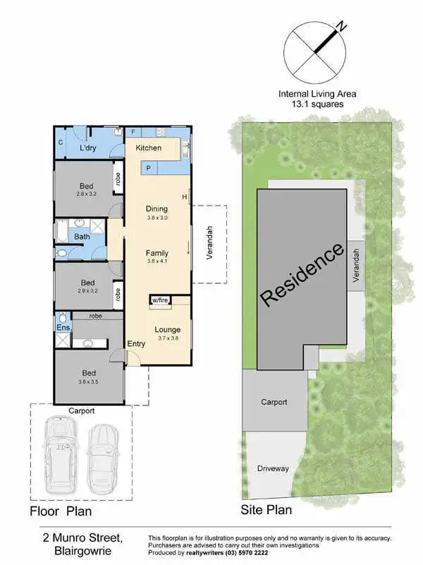 Floorplan of Homely house listing, 2 Munro Street, Blairgowrie VIC 3942