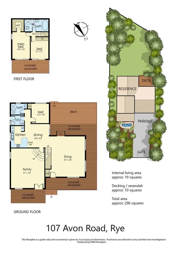 Floorplan of Homely house listing, 107 Avon Road, Rye VIC 3941