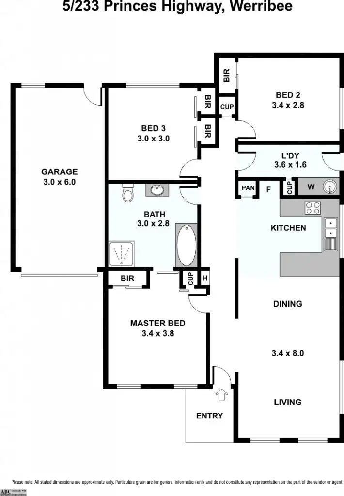 Floorplan of Homely unit listing, 5/233 Princes Hwy, Werribee VIC 3030