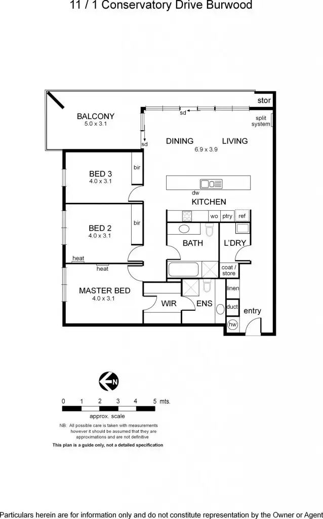 Floorplan of Homely house listing, 11/1 Conservatory Drive, Burwood VIC 3125