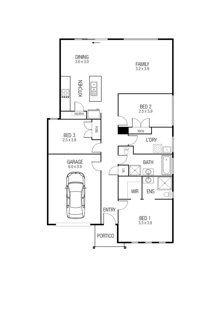 Floorplan of Homely house listing, 8 Foundry Street, Mernda VIC 3754