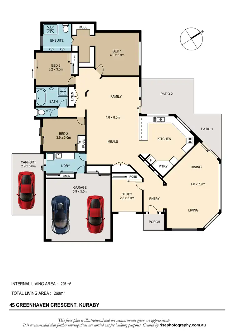 Floorplan of Homely house listing, 45 Greenhaven Crescent, Kuraby QLD 4112