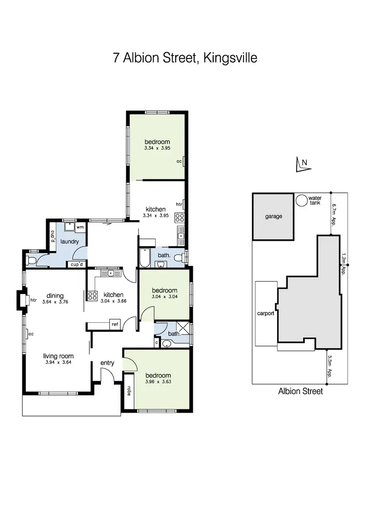 Floorplan of Homely house listing, 7 Albion Street, Kingsville VIC 3012