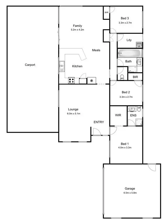 Floorplan of Homely house listing, 20 Osland Court, Whittlesea VIC 3757