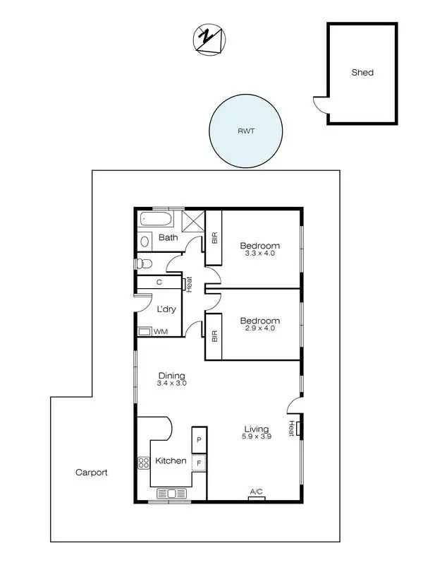 Floorplan of Homely house listing, 18 Flanagans Lane, Buninyong VIC 3357