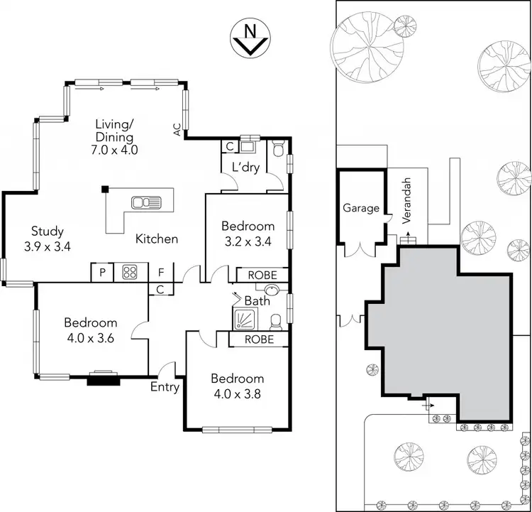Floorplan of Homely house listing, 1 Cormac Street, Preston VIC 3072