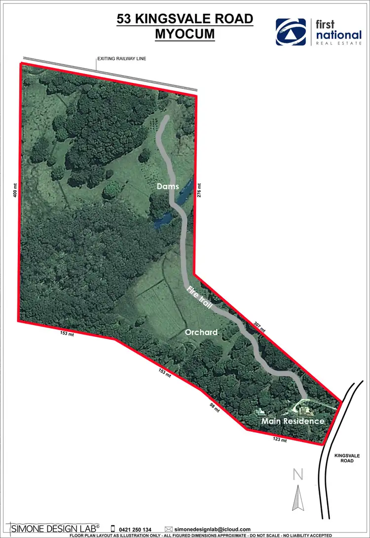 Floorplan of Homely house listing, 53 Kingsvale Road, Myocum NSW 2481